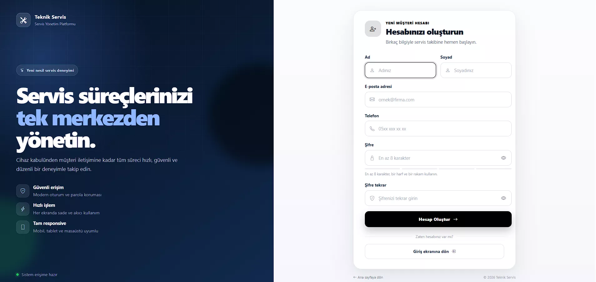  Teknik Servis Yazılım Scripti PHP ( Ücretsiz ) - Görsel 9